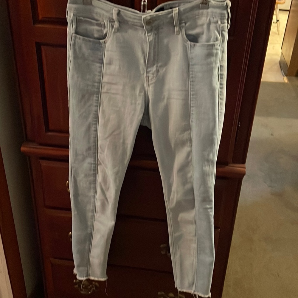 Hollister skinny Jean high rise crop